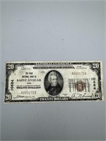 1929 Saint Ansgar, Iowa $20 Note