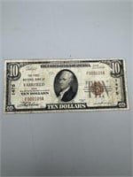 1929 Fairfield, Iowa $10 Note