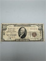 1929 Cedar Falls, Iowa $10 Note