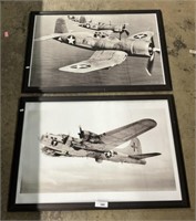 2 Large Framed Military Airplanes.