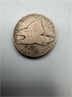 1858 Small Letter S Flying Eagle Penny