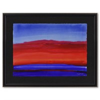 Wyland, "Abstract" Framed Original Watercolor Pain