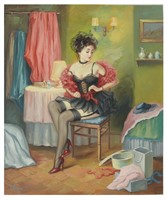 Taras Sidan- Original Giclee on Canvas "Rebecca"