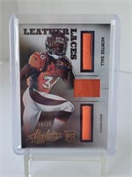2013 Absolute Leather Laces Montee Ball Patch /25