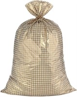 Hallmark 56" Jumbo Plastic Gift Bag (Gold