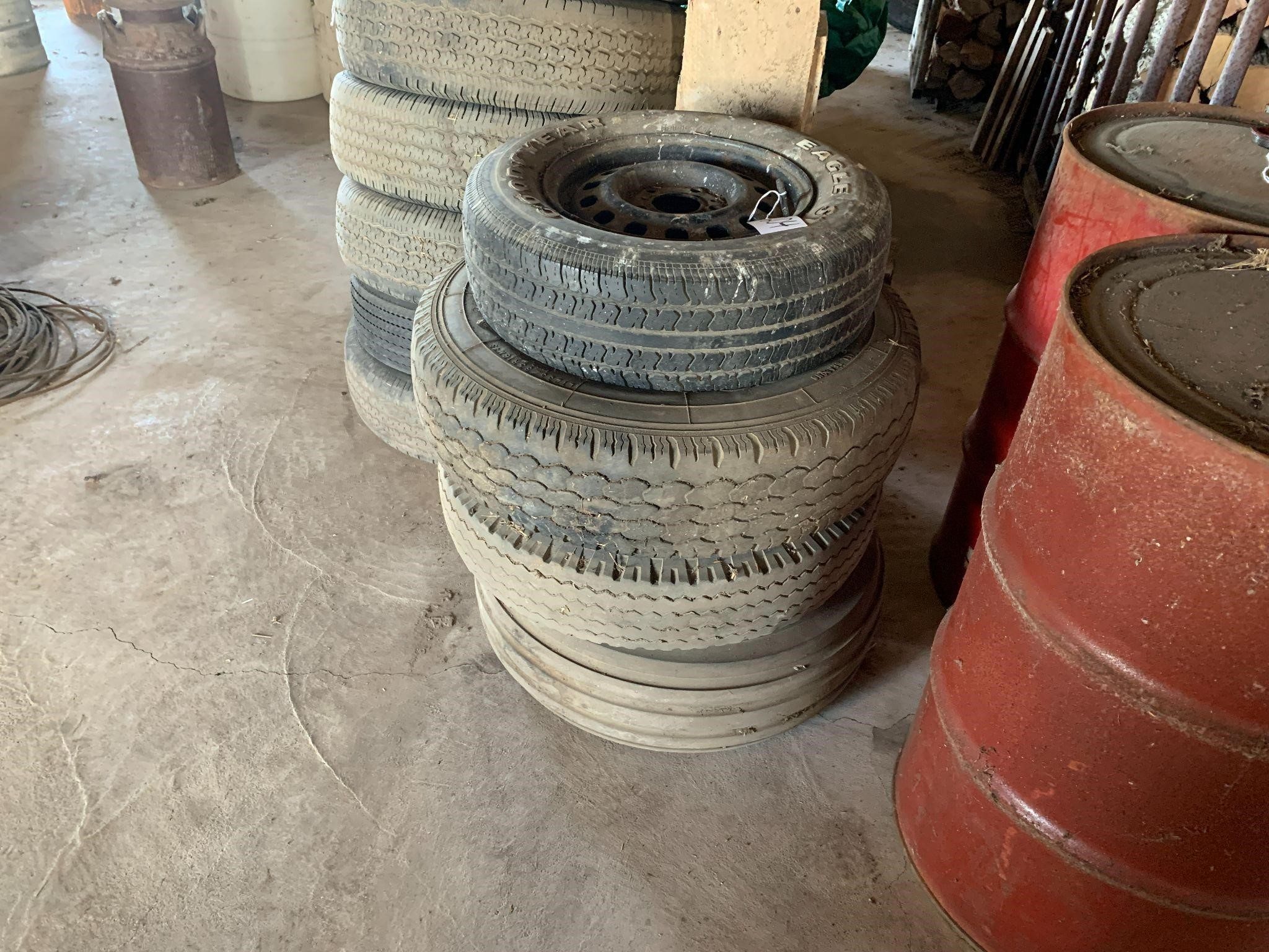 (4) Assorted Tires w/ Rims