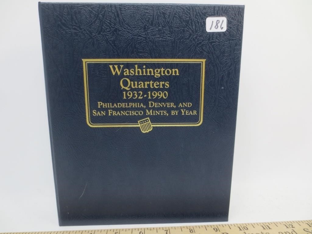 Empty Whitman Washington qtr coin book