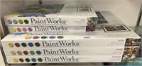 5 New Paintworks Canvas Paint By Numbers Kits.