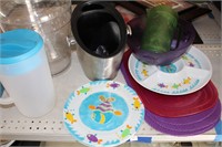 Matching plastic party set, Ice bucket and Jugs