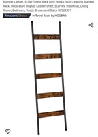 MSRP $32 Blanket Ladder with Hooks