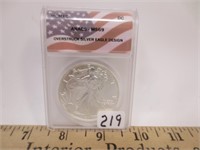 1990 American Silver Eagle, MS-69