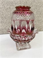 Westmoreland Wakefield Ruby Red Glass Fairy Lamp