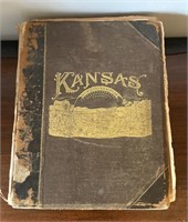 Antique 1883 Kansas history book
10x13x4