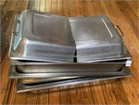 Assorted Stainless Steel Pans & Lid SEE DESCRIP