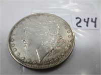 1880-O Morgan silver dollar, very fine