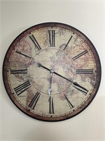 Wall globe clock 23” long