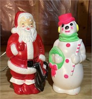 Vintage Christmas blow molds