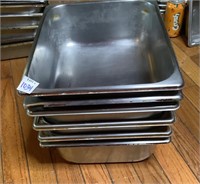 Assorted Stainless Steel Half Pans SEE DESCRIP