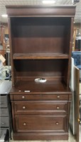 Solid Wooden Shelf & File Cabinet.