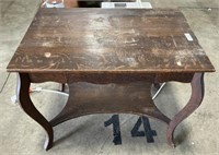 Antique Tiger Oak Parlor Table.