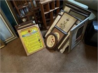 Large Lot of Artwork and Picture Frames
