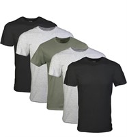 5Pcs Size Medium Gildan Mens Crew T-Shirts