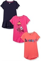 3pcs Size X-Small(4-5) Amazon Essentials Girls' Sh