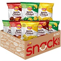 40 CT LAYS KETTLE COOKED POTATO CHIPS VARIETY