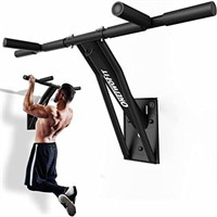 ONETWOFIT Wall Mounted Pull Up Bar, 2 IN 1 Pull