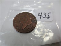 1828 half cent