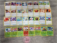 32 Pokemon including 8 holo/rev holo