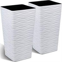 SEALED-Tall Tapered Planter 2-Pack