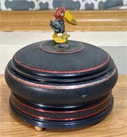 Antique Kansas Jayhawk music box