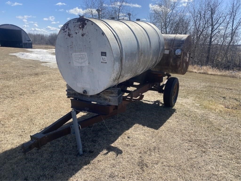 Shop Built S/A Trailer w/ (2)Tanks