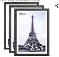 VCK 20x28 Poster Frame Set of 3 - Black, Textured
