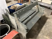 3 Antique Primitive Painted Benches.