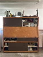 large cabinet w / contents
70 x 21 x 76