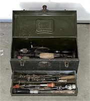 Vintage tools with toolbox