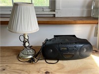 Radio and lamp