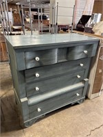 Blue Painted Empire Style Dresser.