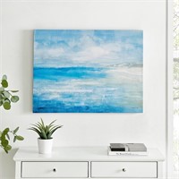 Blue Bayview Horizon Canvas