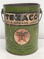 Early TEXACO 5 Lb Grease Tin Australian