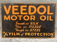 Early Original VEEDOL MOTOR OIL Enamel Oil Rack