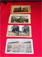 Railroad / Train Themed Stereoscope Card Lot