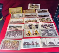 Assorted Stereoscope Card Lot
