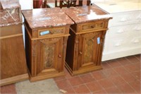 100Set of 2 Marble Top Tables