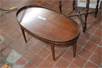 Wooden Oval Coffee Table