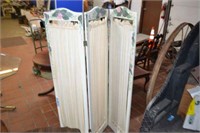 Room Divider with Fabric Panels
