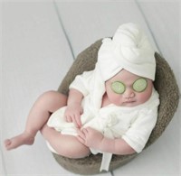 KESYOO NEWBORN BATHROBE PURE COTTON THICKENED