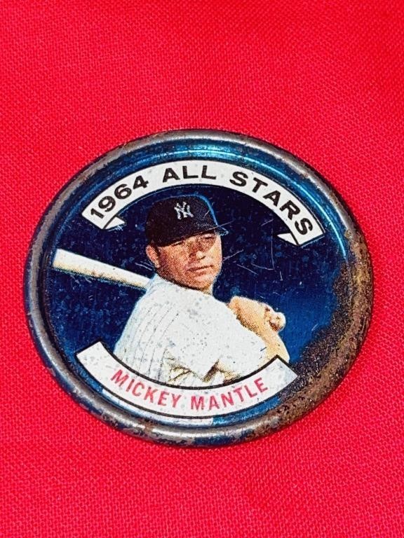 1964 Topps Baseball All-Star Coin - Mickey Mantle